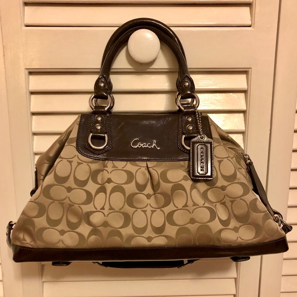 EUC Coach Ashley Signature Sateen Satchel Bag